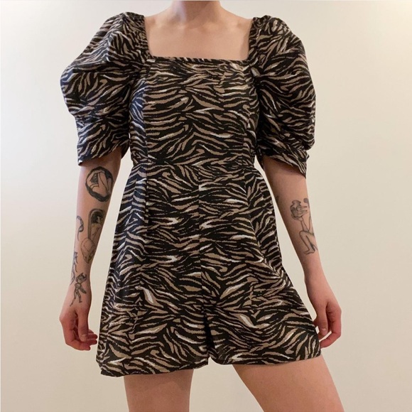ASOS Collusion Animal Print Romper - Picture 4 of 5